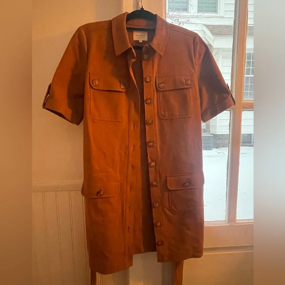 Sezane camel colored Jackie Dress - Picture 5 of 6